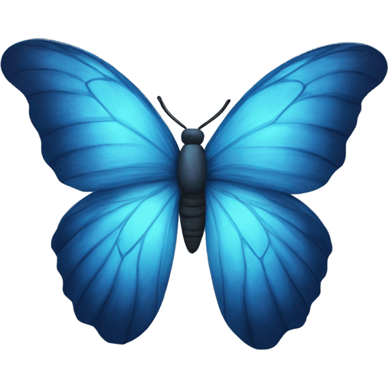 Blue Butterfly wings trapped inside a tornado  emoji