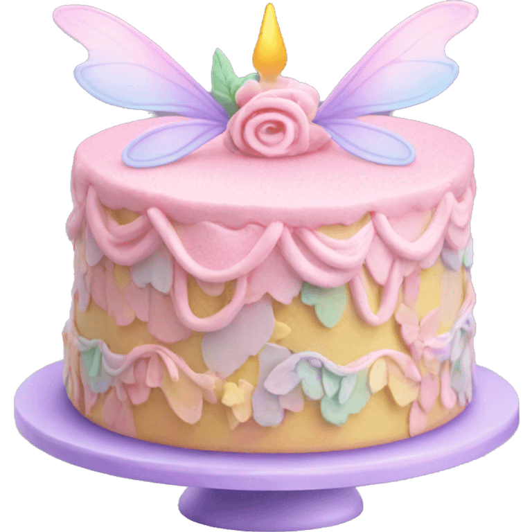 Fairy pastel cake emoji