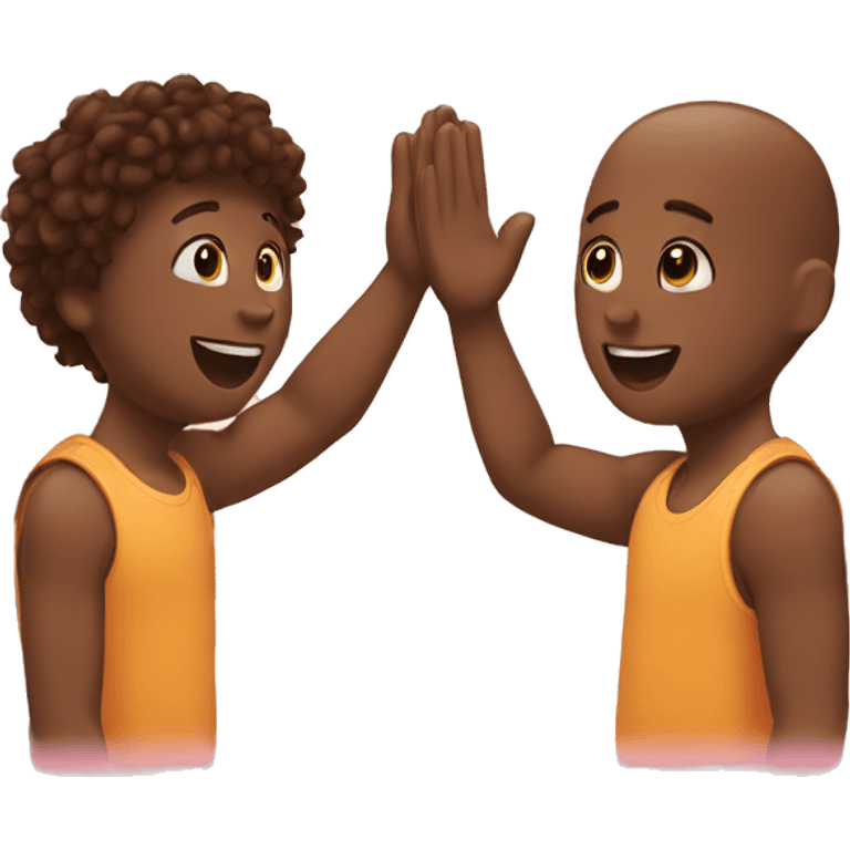 best friends high five emoji