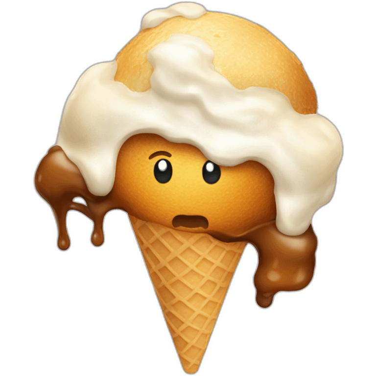 Fried ice cream emoji