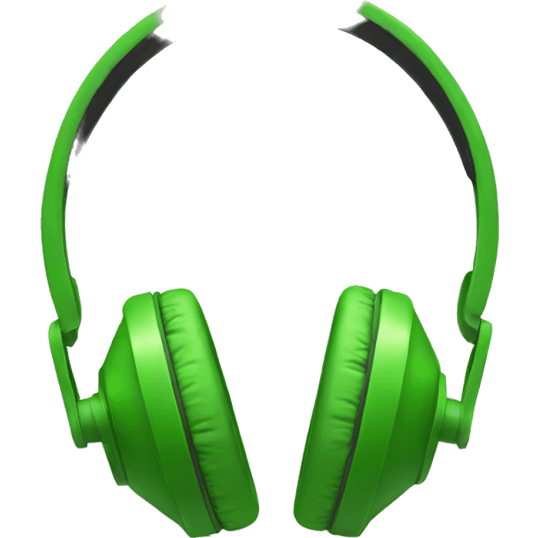 green headphones emoji