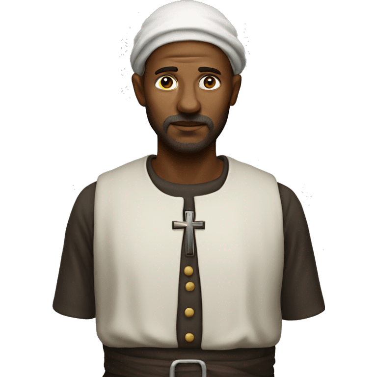 religious pilgrim photorealistic serious emoji