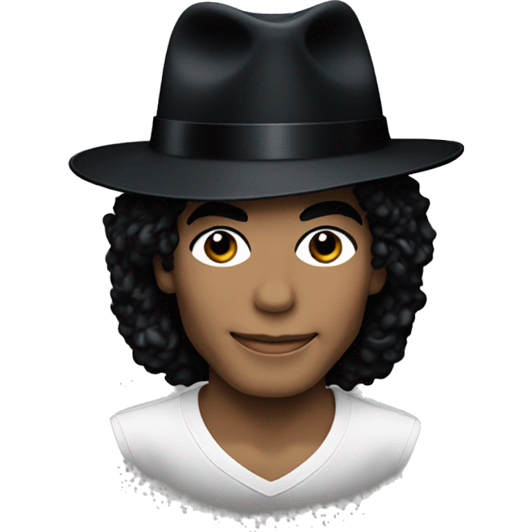 michael jackson wearing his iconic fedora  emoji