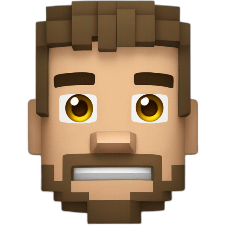 Tête de Steve Minecraft emoji