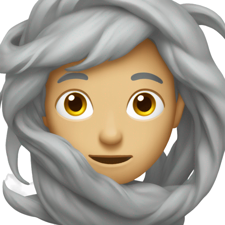 grey tall windy slide emoji