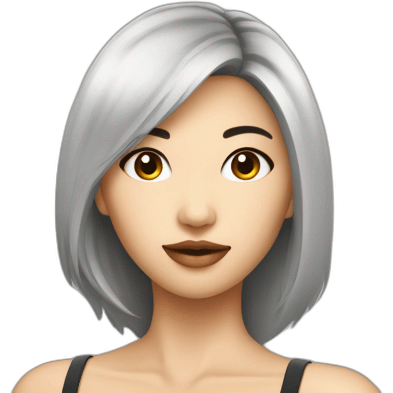 Sexy Asian woman emoji