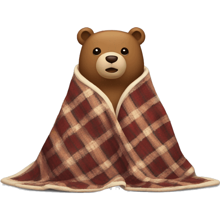 bear with bear blanket emoji