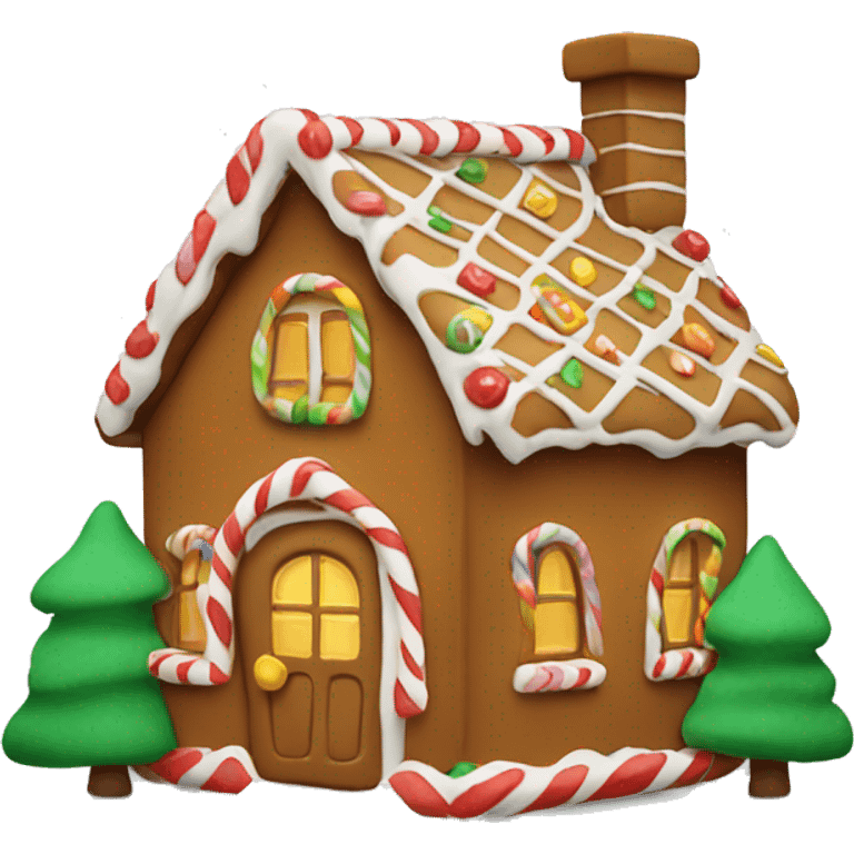 Ginger bread house emoji