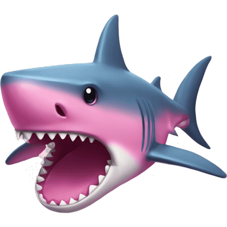 pink shark emoji