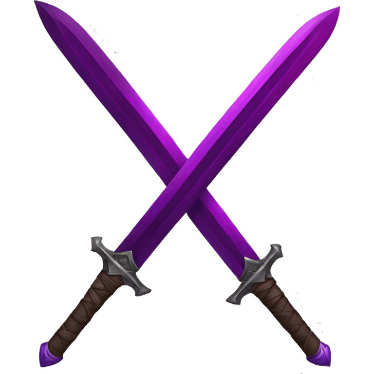 make me a purple crimson emoji dual sword emoji