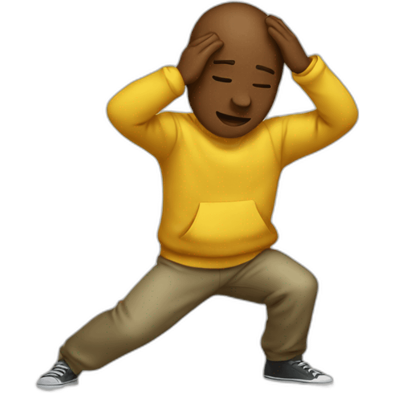 A people dab emoji