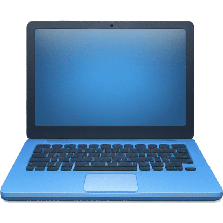 blue laptop emoji