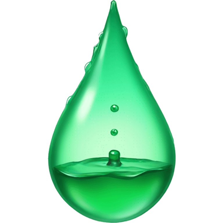 Green  Water Drip emoji