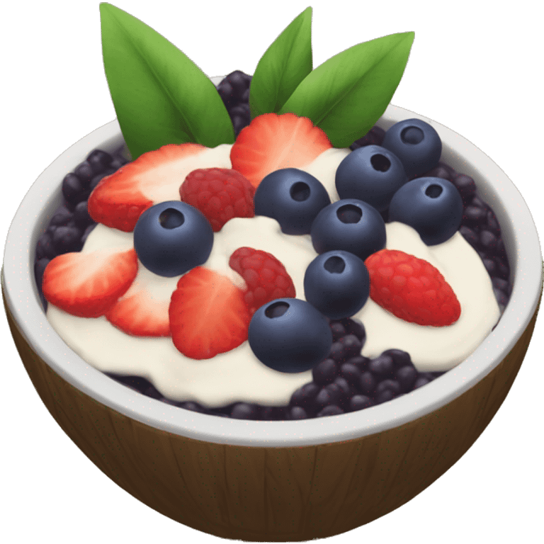 Açai bowl emoji