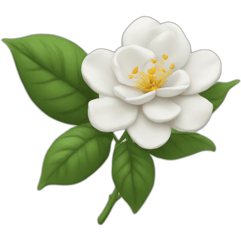 Flor Rosa blanca emoji