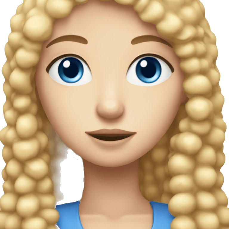 Croquette Blonde Girl With Blue Eyes emoji