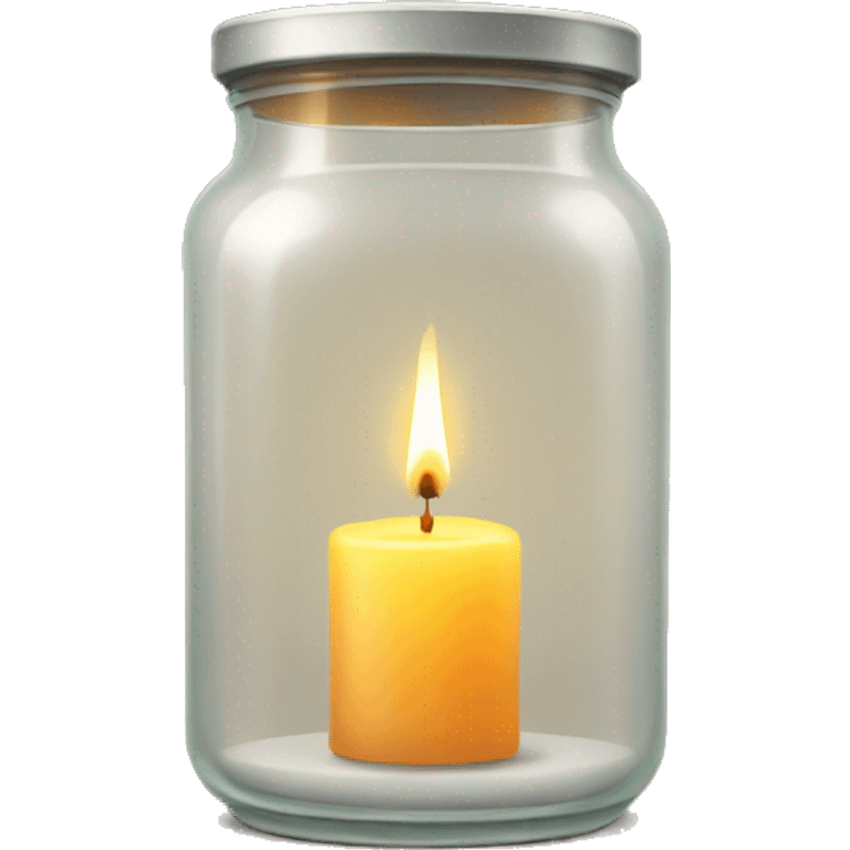 Candle in jar emoji