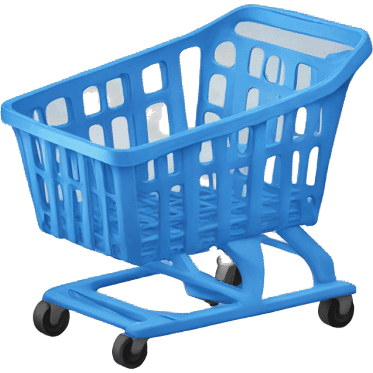 empty Blue shopping basket emoji