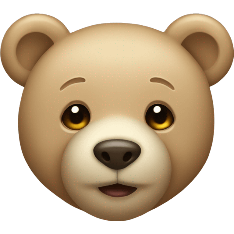 Beige teddybear emoji