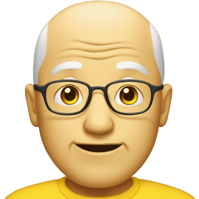 bald old man in yellow emoji