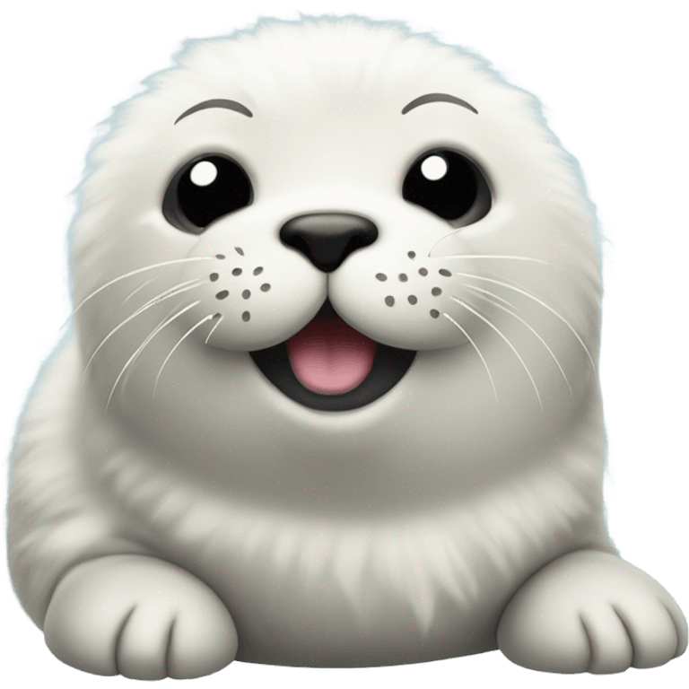 Cute fluffy seal emoji