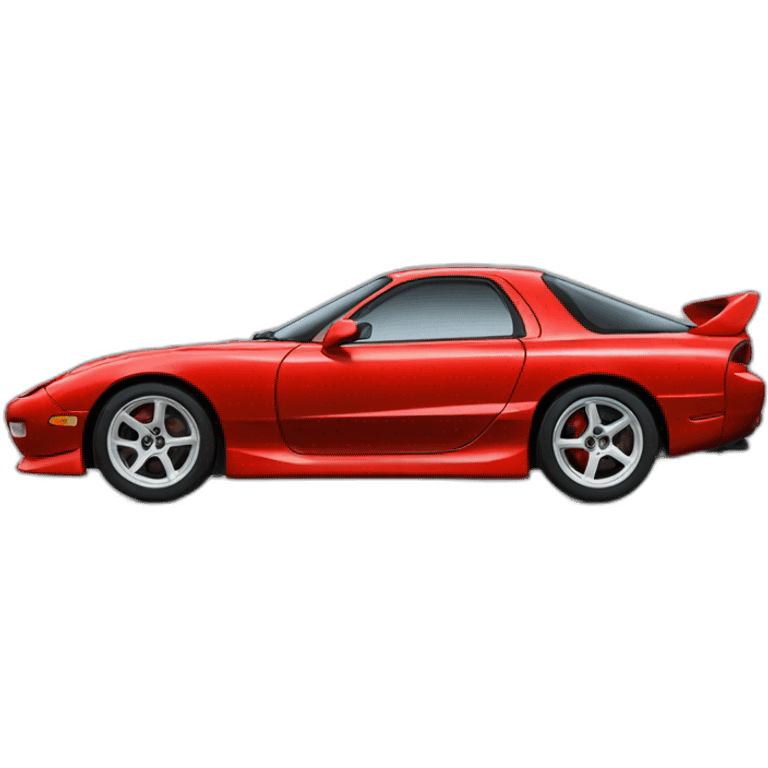 red rx7 fd side view emoji