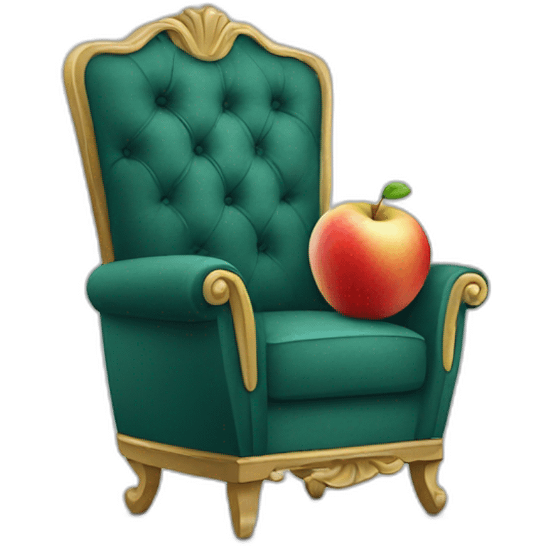 Pomme dans fauteuil emoji