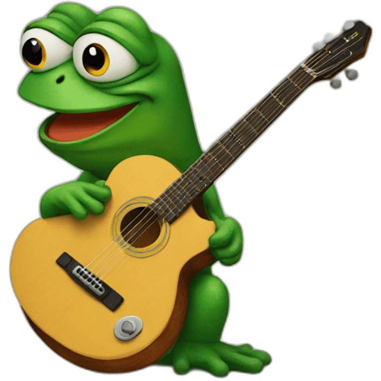 pepe guitar emoji