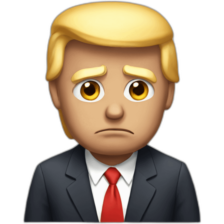 Sad Donald trump emoji