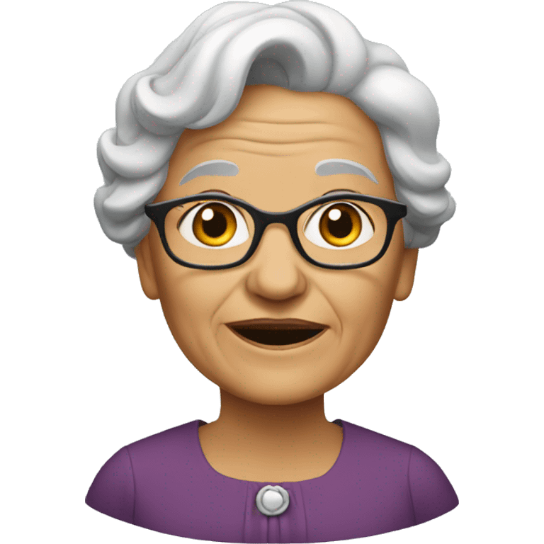 old-woman in dress emoji