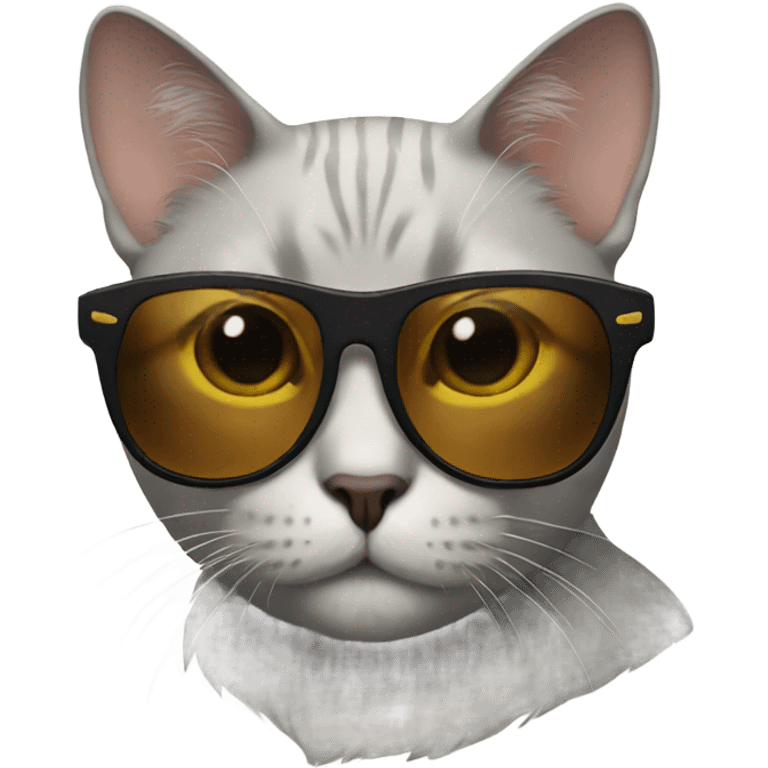 Cat with sunglasses emoji