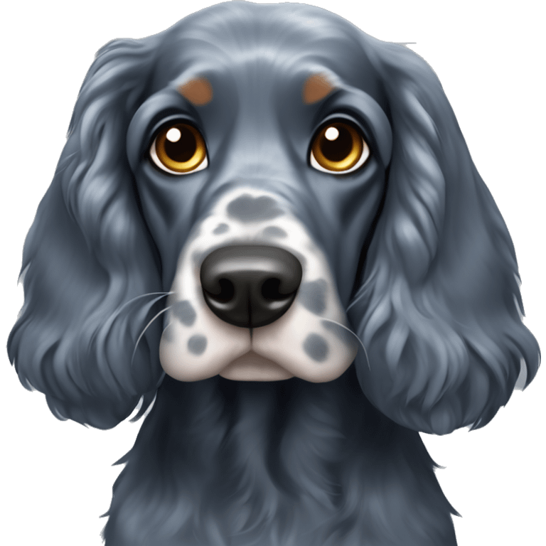 Blue roan english cocker spaniel emoji