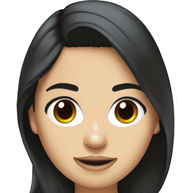 Fan-girl F1 McLaren with black hair emoji