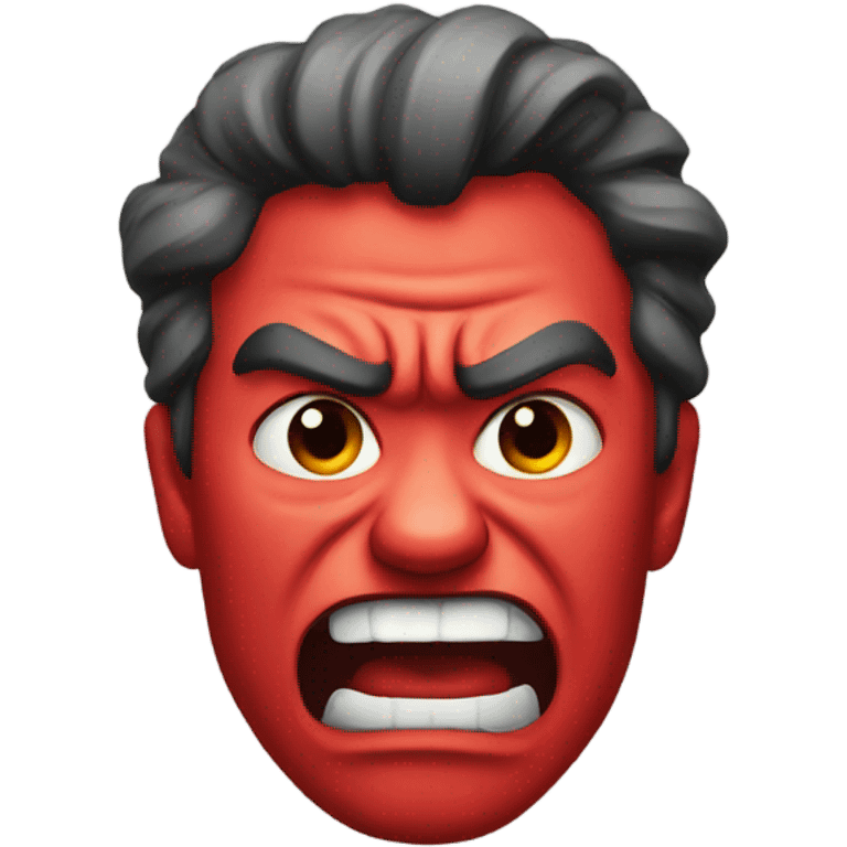 Red angry emoji emoji