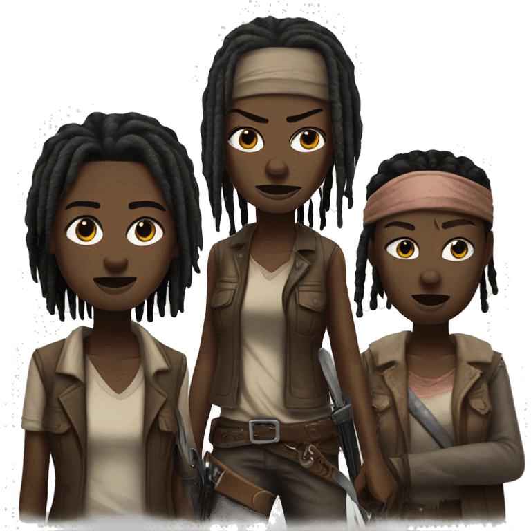 Michonne the walking dead emoji