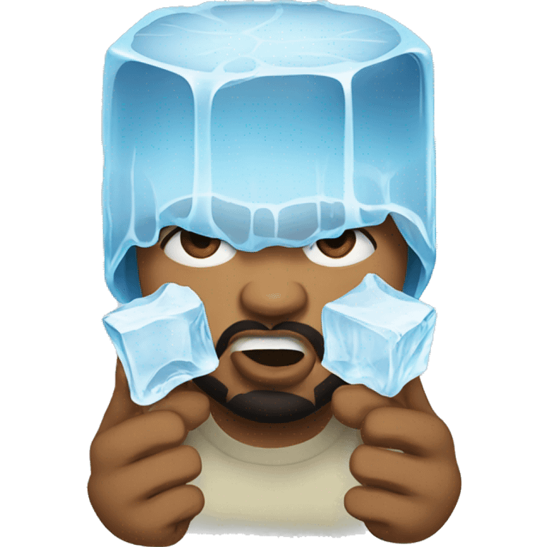 Ice cube (the rapper) eating ice  emoji