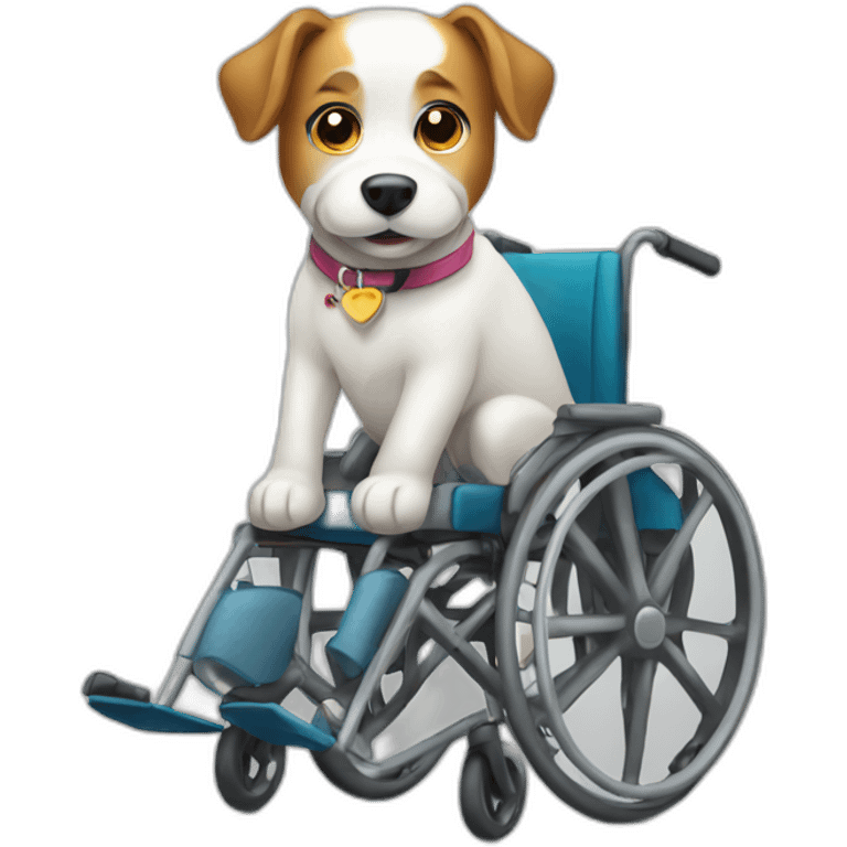 Dog wheelchair emoji