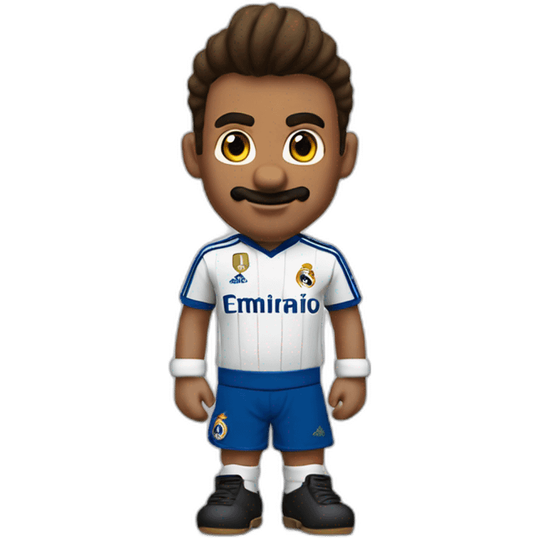 supermario con la camiseta del Real Madrid emoji