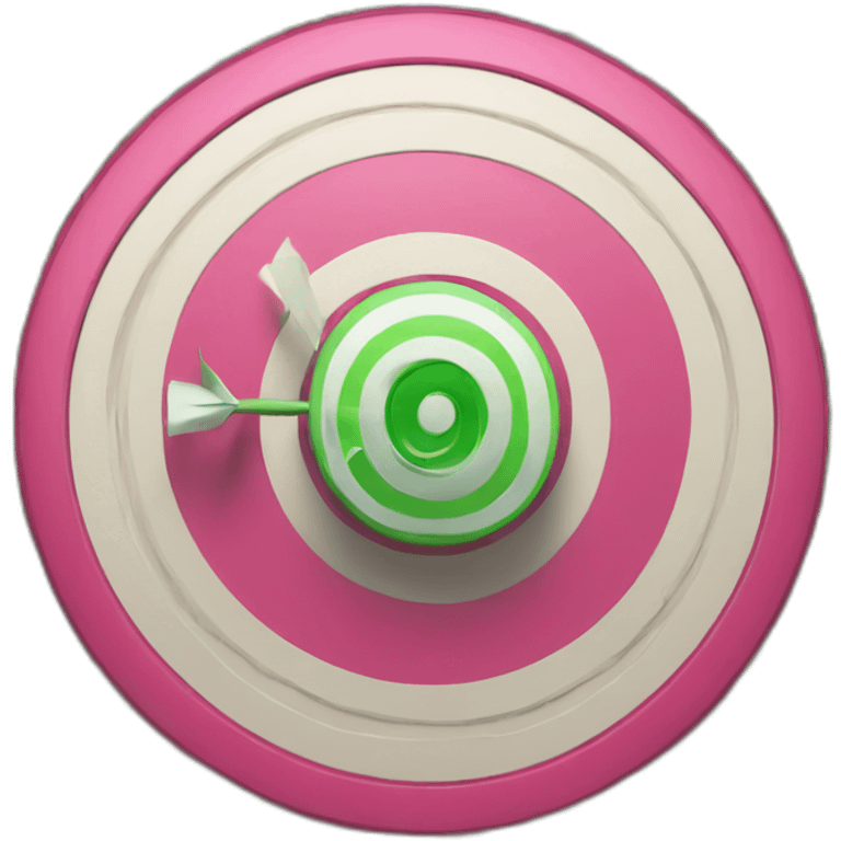 Bullseye with money emoji