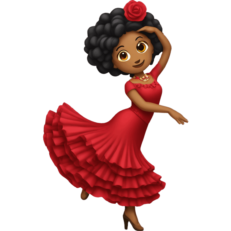 flamenco dancer woth castagnettes emoji