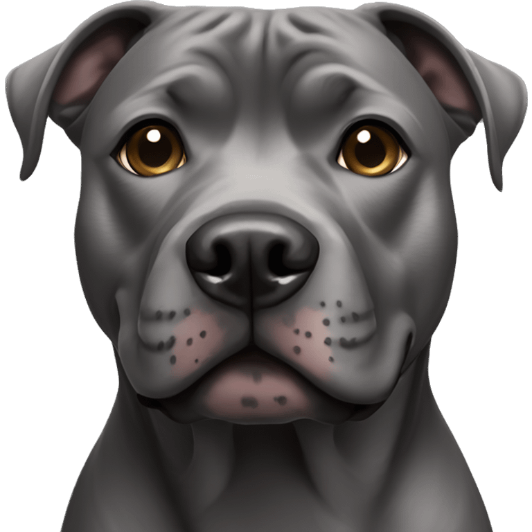 dark grey staffordshire terrier emoji