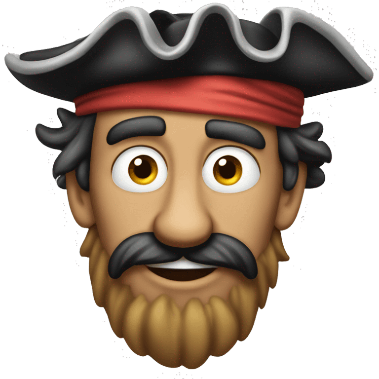 goofy pirate emoji