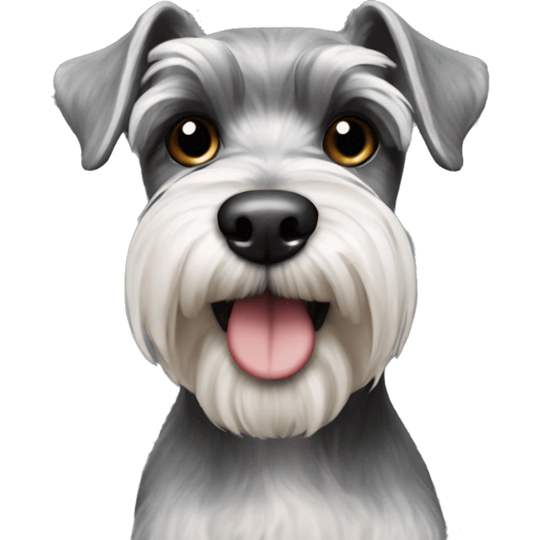 Salt and pepper schnauzer  emoji