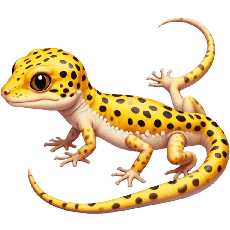 A leopard gecko emoji