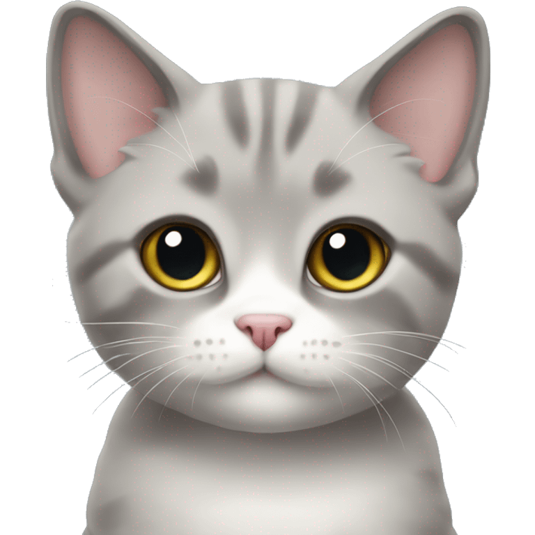 Gray munchkin cat emoji