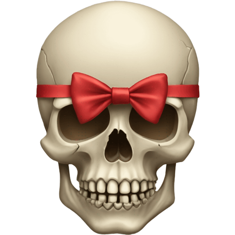 skull with a bow emoji