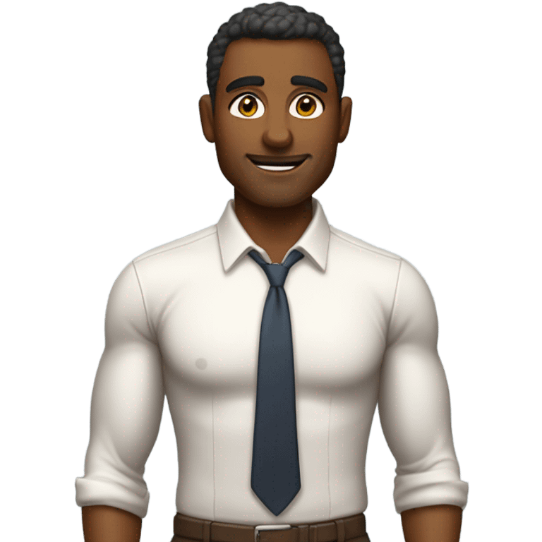 Oiled up economics teacher emoji