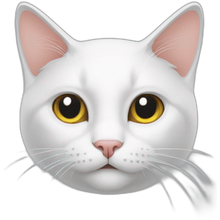 Cat of tje lucky white emoji