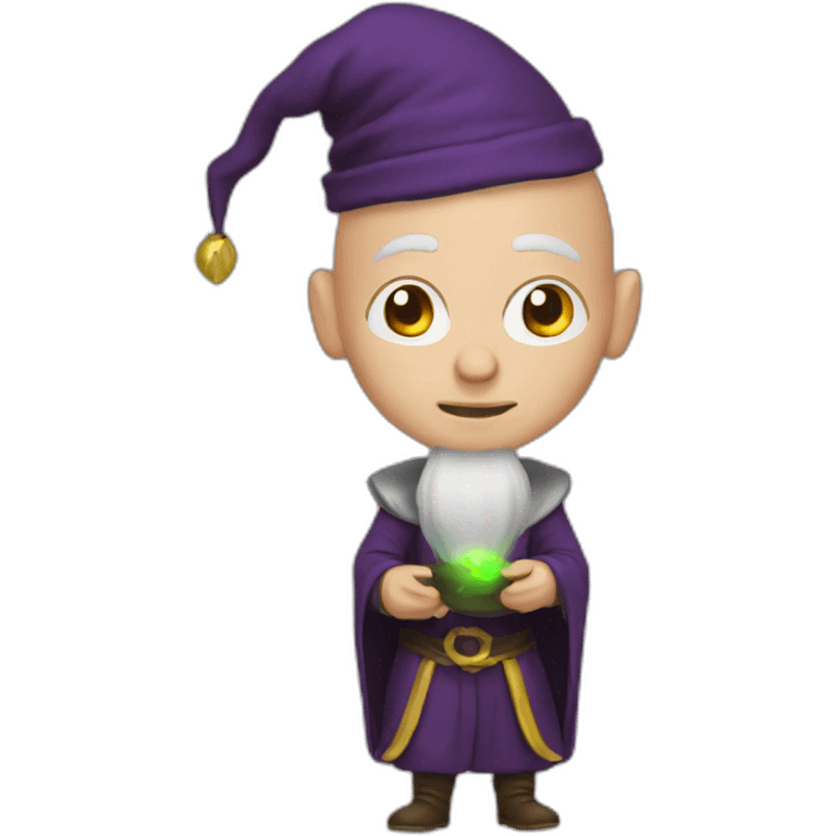 Bald wizard emoji