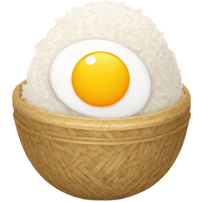 rice with eggs  emoji